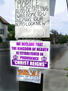 fundamentalist street sign photoshop Branch and Douglas Avenue, Providence