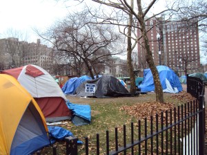 occupy tents